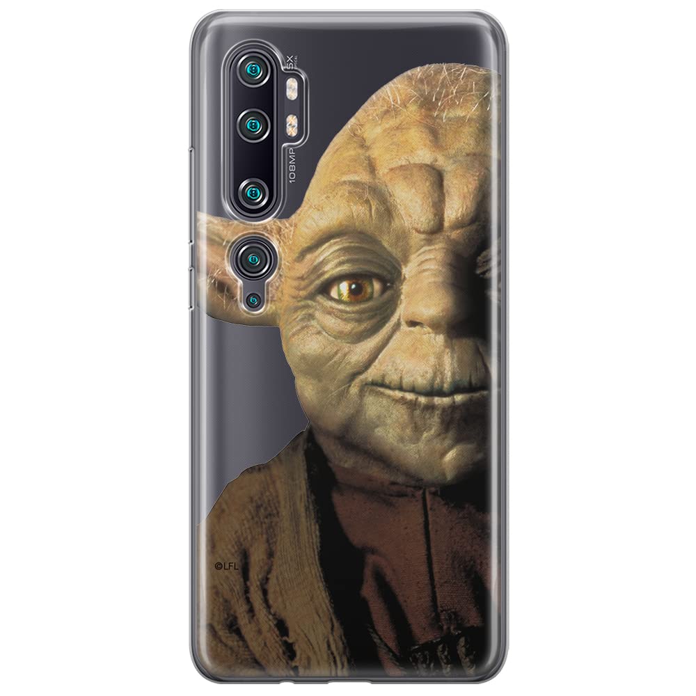 ERT GROUP mobile phone case for Xiaomi MI NOTE 10 / MI NOTE 10 PRO original and officially Licensed Star Wars pattern Yoda 004 optimally adapted to the shape of the mobile phone, partially transparent
