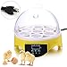 Egg Incubator Noeler Digital Incubators for Chicken Duck Goose Quail Birds Fertile Eggs for Hatching (7 Egg Incubator)