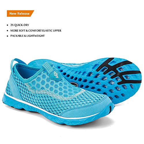 ALEADER Womens Slip On Water Sneakers Summer Tennis Walking Shoes Light