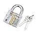 Teefy 10pcs Klom Padlock Shim Picks Locksmith Professional Practice Cutaway Padlock