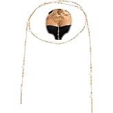 Boho Gold Pearl Long Necklace for Women,Dainty Beaded Flower Layered Statement Necklaces,Spring Outfit Jewelry Accessories Christmas Gift