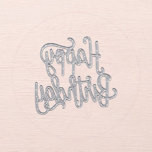 TTLIFE Happy Birthday Die Cutting Dies Embossing Stencil Card Decoration Scrapingbook DIY Crafts