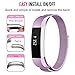 Oitom For Fitbit Alta HR Accessory Bands and For Fitbit Alta Band (Lavender, Small 5.1