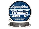 LV Titanium Grade 1 Wire 20 AWG - 50'