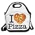 ScutLunb Lunch Bag I Love Pizza Lunch Tote Lunch Box For Women Men Kids With Adjustable Strap