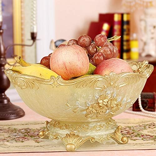 QYJpB Household Living Room Fruit Plate European Creative Dried Fruit Plate Storage Tray Simple Fashion Home Decorations Ornaments(color:Gold,silver) (Color : B2)