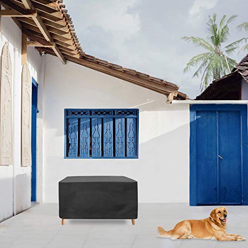 Awnic Abdeckplane Gartenmöbel Schutzhülle Winterfest Wasserdicht Rechteck 420D Oxford-Gewebe 170X115X71cm – Bild 7