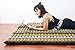 Leewadee Roll Up Thai Mattress XXL, 79x59x2 inches, Kapok Fabric, Green, Premium Double Stitched