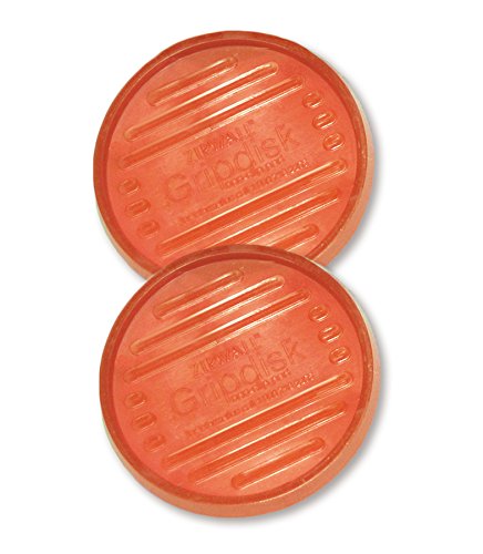 ZipWall Gripdisk 2-Pack Non-Slip Pads, GD2, Cranberry