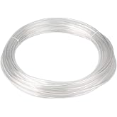 Quickun Pneumatic Tubing 4mm x 2.5mm PU Polyurethane Tube Air Hose Line for Air Compressor Fitting or Fluid Transfer (Clear 32.8ft/10Meters)