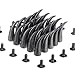 RUBYCA 20 Sets 21mm Black Gunmetal Cat Claw Studs and Spikes Metal Screw Back Leather-Craft DIY