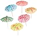 Foxnovo 144pcs Cocktail Drink Sticks Eight-square Paper Parasol Umbrella Picks (Random Color)