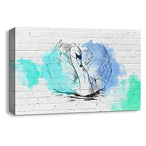 Canvas Wall Art Abstract Ink Animals...