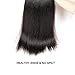 VRBest Hair Virgin Brazilian Straight Human Hair Extensions 3 Bundles Unprocessed Brazilian Virgin Hair Weave Bundles Natural Black Color (20 22 24 inches)