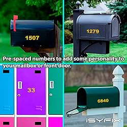 iSYFIX Reflective Yellow Vinyl Numbers Stickers