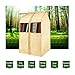 Tsing Garment Covers Fabric Hanging Clothes Storage Bag Large Organizer Garment Bags -Beige -M- 32''W 23''D 35''H