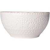 Pfaltzgraff Chateau Cream Serving Bowl, 9-Inch, cream, white, 4 quarts