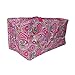 BVGIFTS Medium Utility Tote Organizing Laundry Beach Bag Pink Paisley
