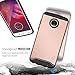 TUDIA Moto Z2 Play Case, Slim-Fit Heavy Duty [Merge] Extreme Protection/Rugged but Slim Dual Layer Case for Motorola Moto Z2 Play (Rose Gold)