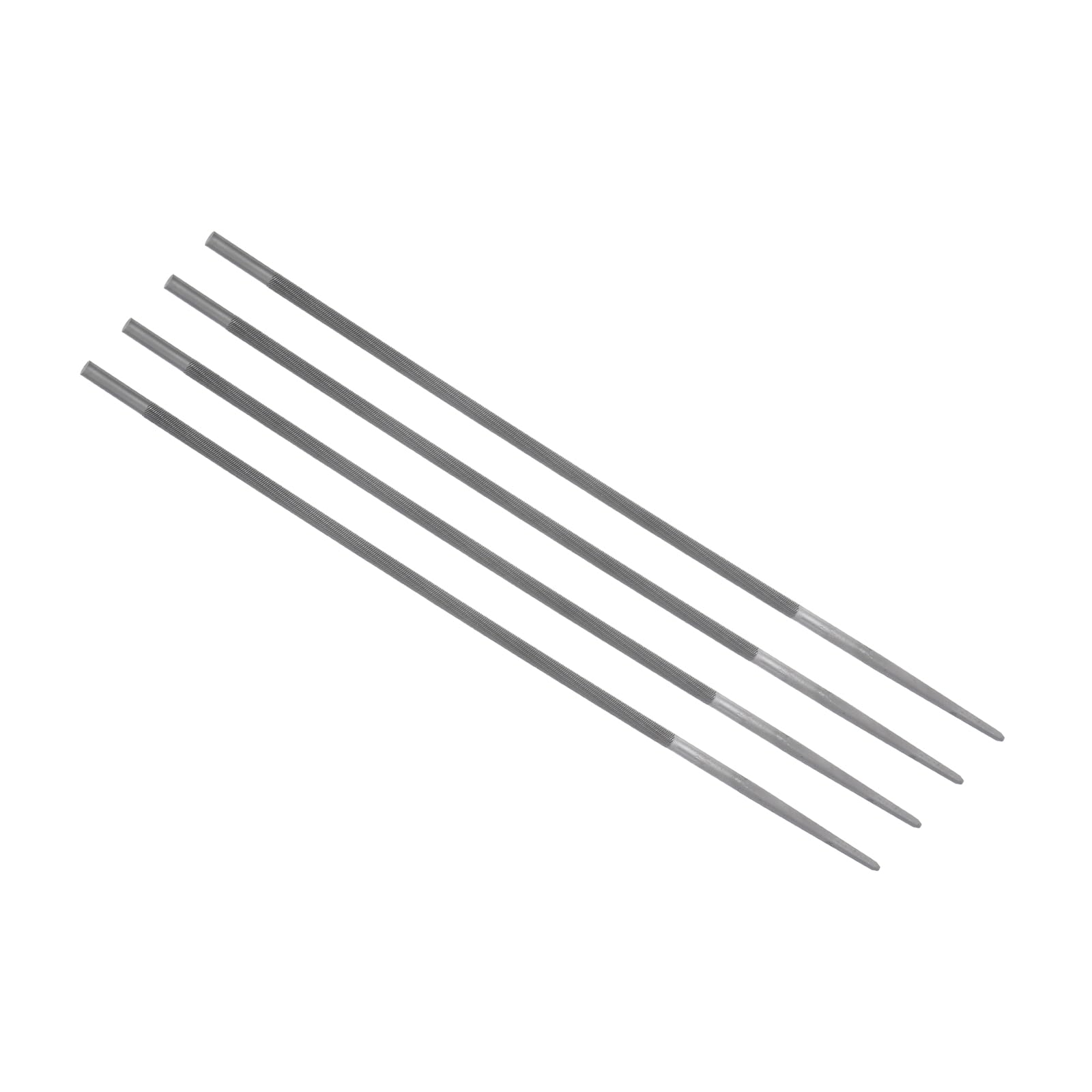 CoCud Chainsaw File, 11/64" File Teeth 9.65" Total Length, High Carbon Steel Double Cut Sharpener - (Applications: for Object Repair), 4-Pieces