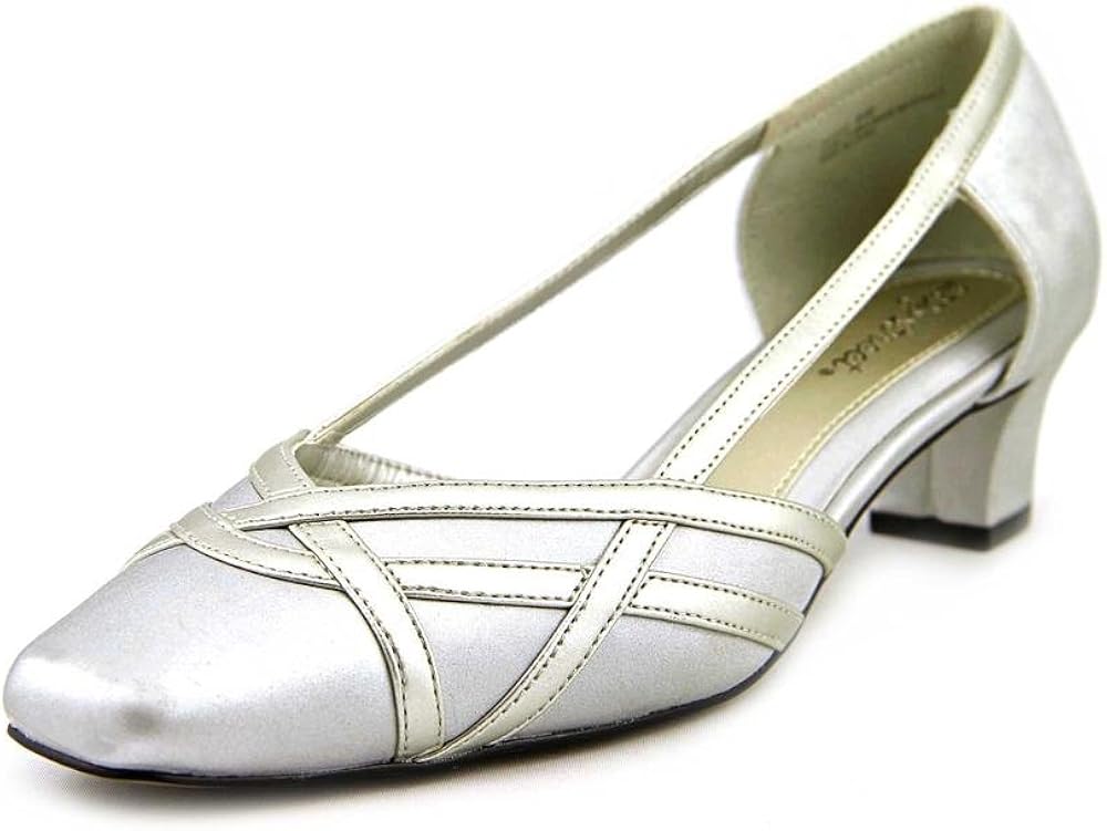 easy street silver dress shoes
