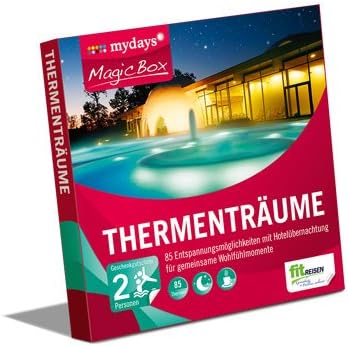 Mydays Magic Box Thermentraume Mehr Als 80 Wellnessarrangements Zur Auswahl In Deutschland Und Europa Amazon De Sport Freizeit