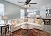 Honeywell Springhill 44-Inch Ceiling Fan with 3 Sunset Shade Lights, Five Reversible Cimarron/Ironwood Blades, Oil-Rubbed Bronze