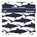 Lunchskins Reusable Quart Bag, Navy Shark