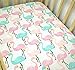 Lat Baby Fitted Crib Sheet for Standard Crib Cotton Muslin Toddler Nursery Bedding Protective Mattress Pad Cover 52