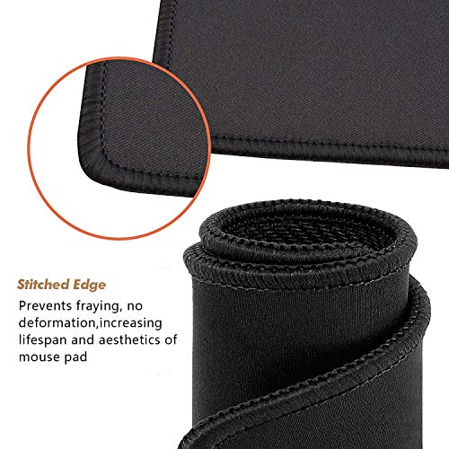 1 Mouse Pad with Stitched Edges, Premium Waterproof Mouse Mat Razer, Extends The Battery Life Non-Slip Rubber Base Gaming Mouse pad for Laptop, Computer & PC, 11 x 8.7 inches (1 Pack)