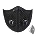 West Biking Mesh Dust/Pollution Mask for Air Filtration, Sport Mask with Exhalation Valves Filters, Activated Carbon PM2.5 Filters Air Purifier (1Mask+5Filters)