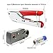Coax Cable Crimper, KISENG Coaxial Compression Tool Kit Coaxial Cable Connector Wire Stripper with F RG6 RG59 Connectors