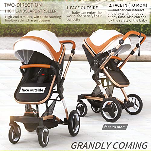 3 Stroller+Carriage+Strollers+Bassinet+Pushchair