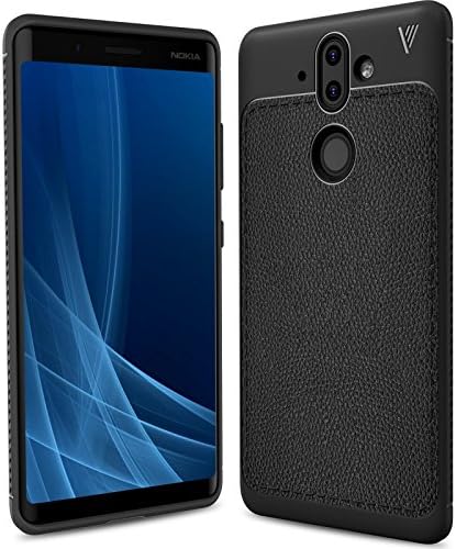 SVIMO Flexible TPU Shockproof Protective Case for Nokia 8 Sirocco (Matte Black)