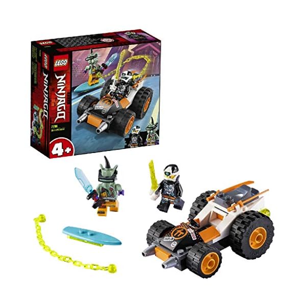 LEGO-Ninjago-Il-Bolide-di-Cole-con-Minifigure-di-Digi-Cole-e-Hausner-per-Costruire-e-Partire-per-Mille-Avventure-Set-di-Costruzioni-per-Bambini-4-Anni-71706