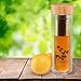 Zenfully Infused Tea Infuser, Glass Travel Tea Tumbler with Loose Leaf Tea Strainer, Portable Tea Cup with Stainless Steel Steeper, Ideal for Tea, Fruit and Essential Oils,!