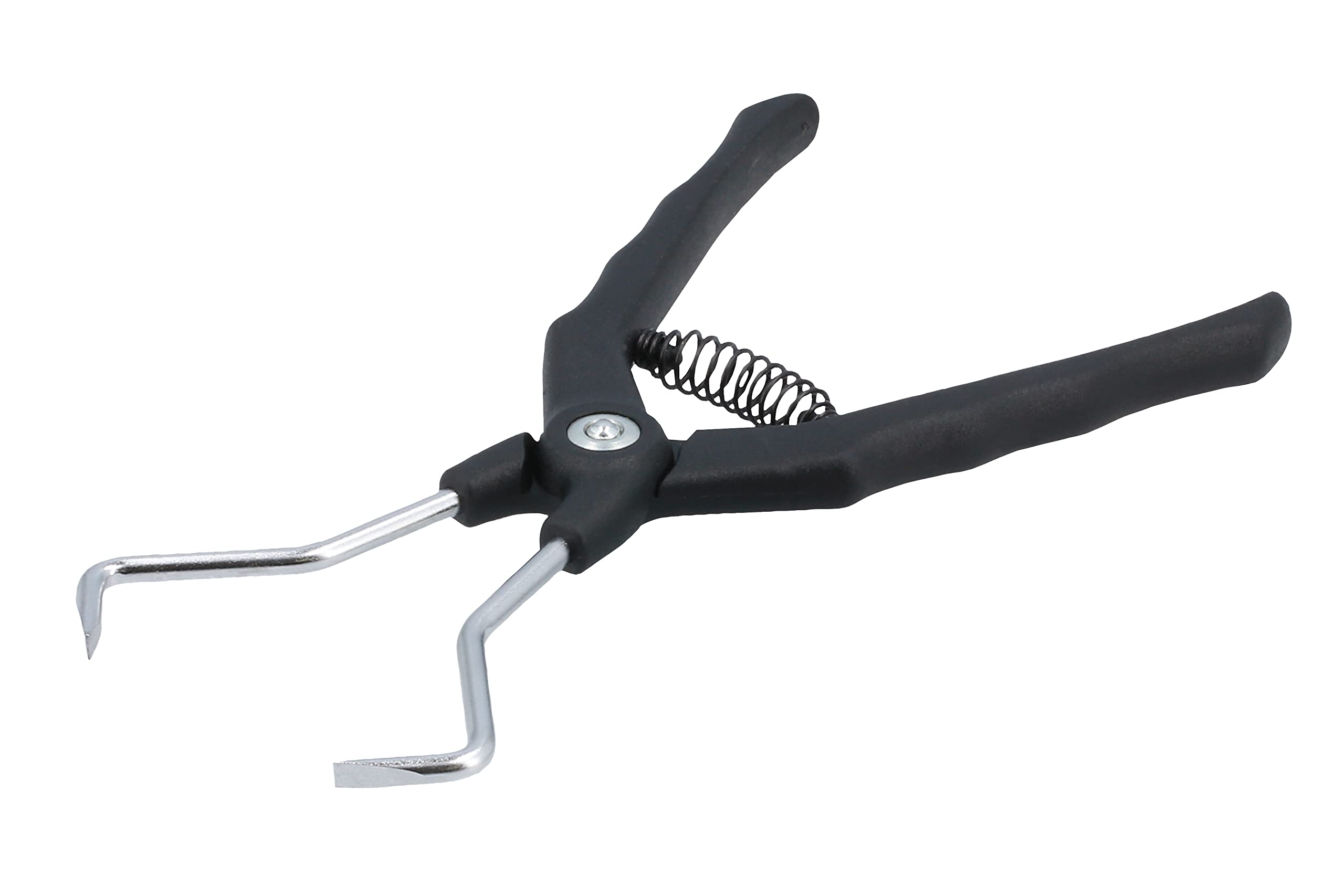 Laser 8472 Electrical Connector Disconnect Pliers, Angle Jaw, Black