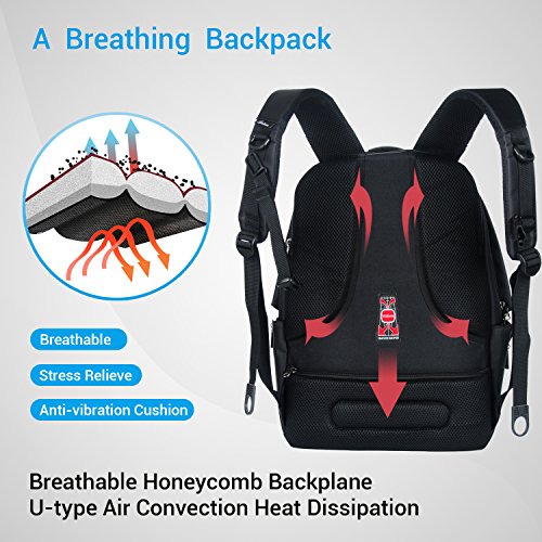 Backpacks, Laptop Backpacks - ZSTVIVA Water Resistance Anti-theft Zipper Design Nylon Fabric Collage Backpack Travel Bag Business Computer Bag Up to 15.6 inch
