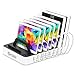 Okra 7-Port USB 16.8A Charging Station PRO [Most Powerful] Universal Desktop Tablet & Smartphone Multi-Device Hub Charging Dock for iPhone, iPad, Galaxy, Tablets [Charge 7 Tablets at Once] (White)