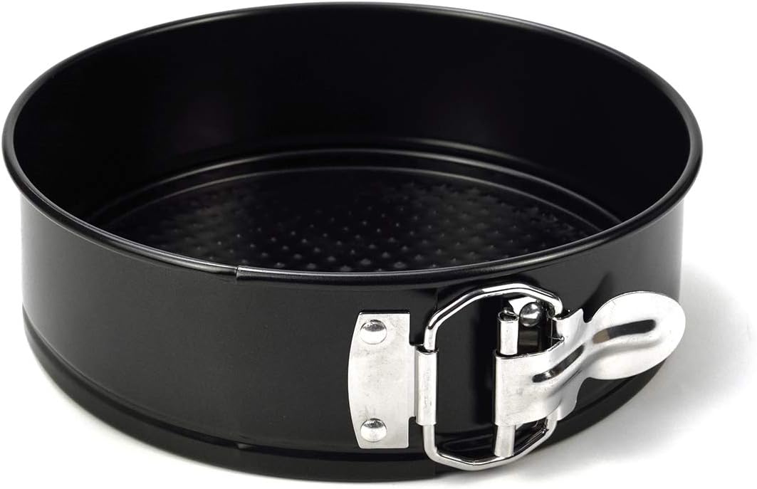 LUUFAN Non-Stick Quick-Release Springform Cake Tin with Loose Base (18cm/7")