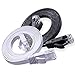 Cat6 Ethernet Cable 10 FT 2-Pack, BUSOHE Cat-6 Flat RJ45 Computer Internet LAN Network Ethernet Patch Cable Cord - 10 Feet (Black & White)
