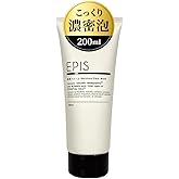 EPIS Facial Cleansing Foam, Organic 6.8 fl oz (200 ml), Large Capacity, Dark Foam, Additive-Free, Natural Citrus Scent
