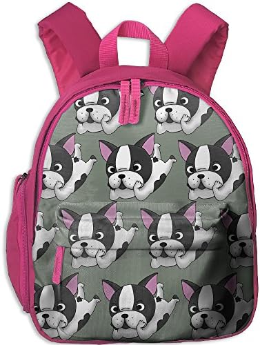 Frenchie School Casual Daypack For Kids Fashion Printed Bags Student School Backpack