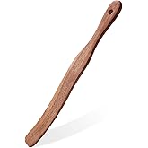 Spurtle for Sourdough Starter, Mixing, dough whisk, Reaching Bottom of Jar, Natural from High Moist Resistance Teak, wooden b