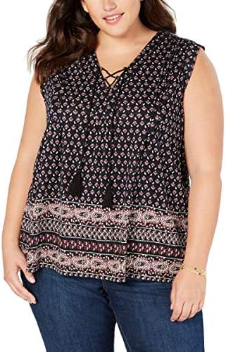 Style Co. Womens Tassel Peasant Blouse 