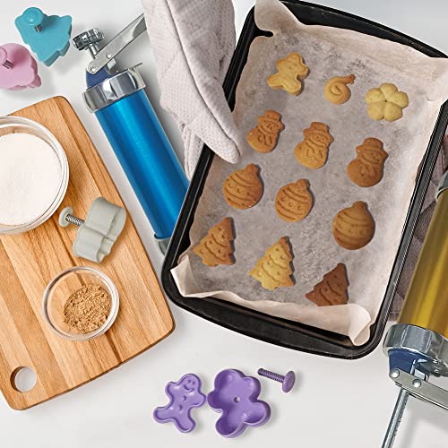 Cookie Press Mold for Baking, Stain Steel Biscuits Cutter, Manual