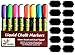 Firefly Craft Fine Tip and Broad Tip Chalk Marker Pens with Chalkboard Labels, 8 Pack
