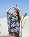 Women's Floral Kimono Cover Up - Lightweight Leopard Chiffon Beachwear for Bikini,Cardigan and Swimwear(One Size,Black)