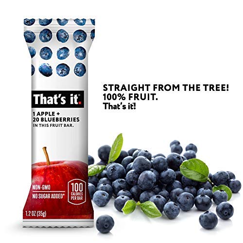 That's it Apple 100% Natural Real Fruit Bar, Best High Fiber Vegan, Gluten Free Healthy Snack, Paleo for Children & Adults, Non GMO Sugar-Free, 1.2 Ounce (Pack of 12) - Thumbnail 2