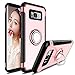 DONWELL Galaxy S8 Plus Business Style Hybrid Shockproof Protective Phone Case Cover with Built-in Ring Grip Stand Holder for Samsung Galaxy S8+ / SM-G955 6.2